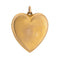 Pendentif Pendentif médaillon en forme de grand cœur de style victorien ancien, en or jaune 58 Facettes G12341