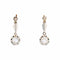 Boucles d'oreilles Dormeuses anciennes diamants taillés en rose 58 Facettes 25-098