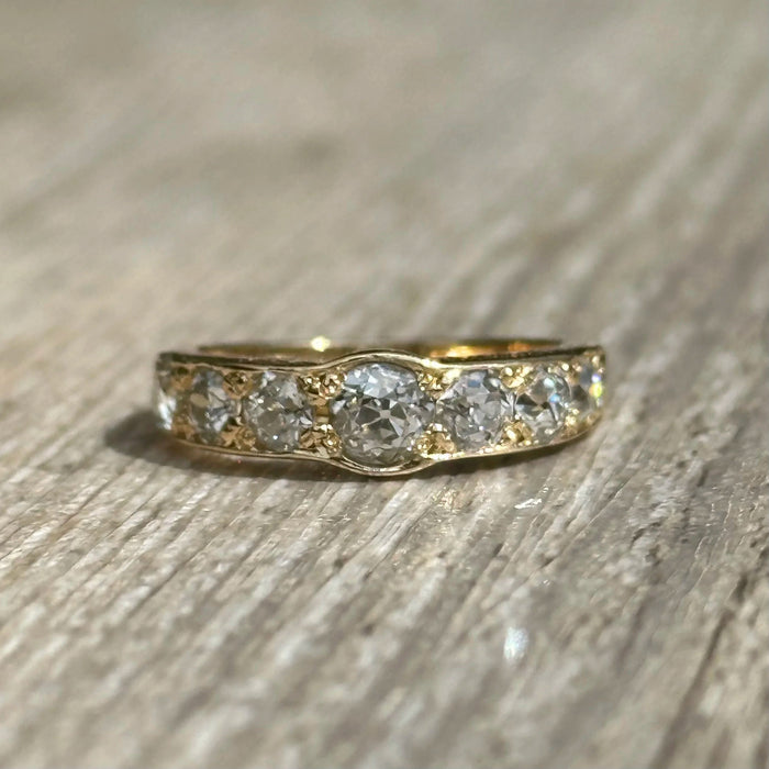 Oud geslepen diamanten ring