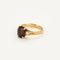 Bague 50 Bague or jaune, grenat pyrope et diamants 58 Facettes ANG0518
