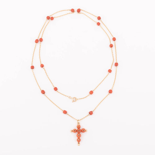 Огрлица од злата и корала