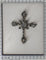 Pendentif Croix d'argent rococo des années 1750 58 Facettes 24121-0345