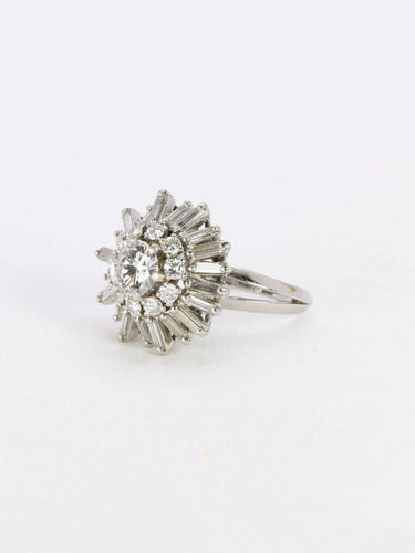 Vintage ballerina diamanten ring