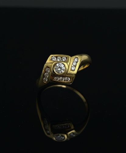 Bague Bague losange sertie de diamants 58 Facettes