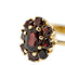Bague 57 Bague fleur avec grenats 58 Facettes 39634