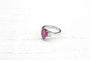 Bague 53 Bague Or blanc Tourmaline poire Diamants 58 Facettes 23351