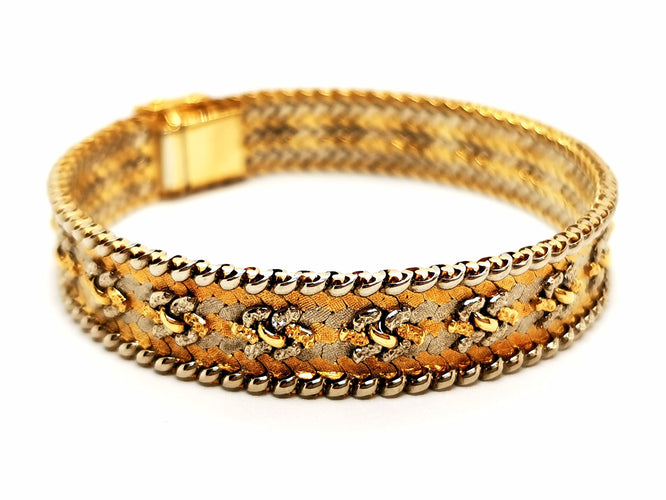 Pulsera eslabón oro amarillo elegante