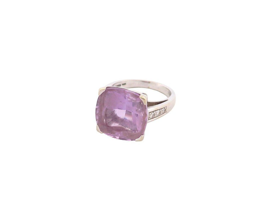 MAUBOUSSIN Ring „Mund der Liebe“ aus Weißgold mit Amethyst und Diamanten