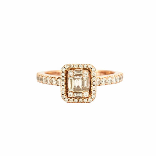 Bague 50 Bague or rose et diamants 58 Facettes BO/230028/