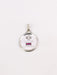 Pendentif AUGIS - Médaille amour ronde or blanc diamant rubis 58 Facettes J453