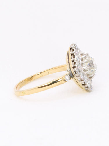 Bague 53 Bague losange diamant taille ancienne 1,07 carat 58 Facettes 1163.9