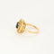 Bague 54 Marguerite or jaune, saphir et diamants 58 Facettes SOR10754