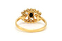 Bague 56 Bague Art Déco sertie d’un saphir et diamants taille 8/8 en or jaune 14 carats 58 Facettes 23154