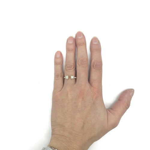 Bague 52 DINH VAN - Bague Cube or jaune et diamants 58 Facettes Z1351819