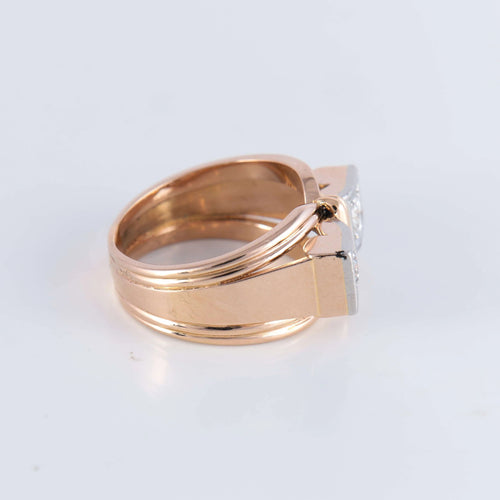 Bague 57 Bague Tank Double Diamants 58 Facettes AB2bis