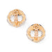 Boucles d'oreilles Boucheron - Boucles d'oreille Or Jaune, Onyx, Cristal de Roche et Diamants 58 Facettes 1