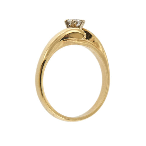 Bague Bague solitaire contrariée avec diamant 0,30 ct 58 Facettes 31425