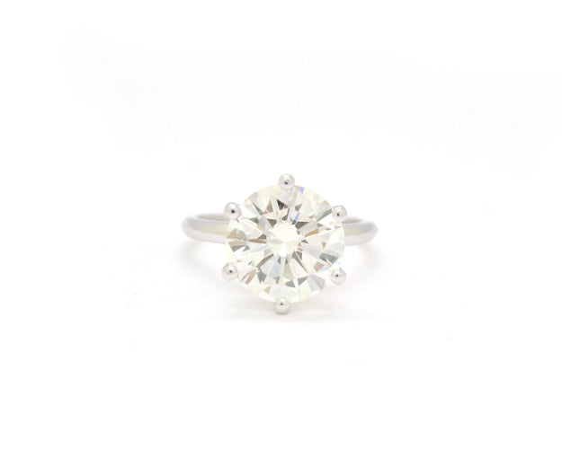 戒指 单钻戒 黄金镶嵌 6.05 克拉钻石