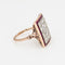 Bague 54 Bague Art Déco en or jaune 14 carats avec diamants et rubis de 2,50 ct, taille carrée, taille 6,75 58 Facettes G13553