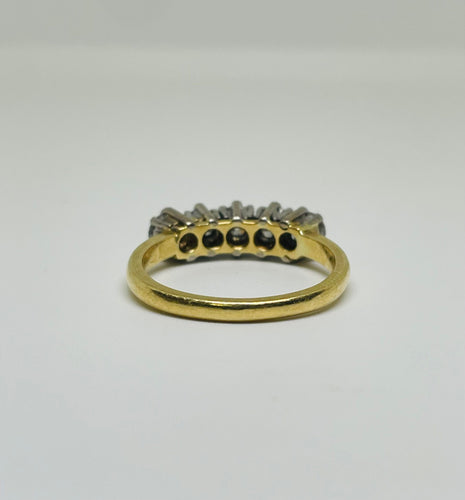 Bague 55 Bague or jaune, 5 diamants 1,15 carat 58 Facettes