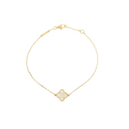 Bracelet Van Cleef & Arpels - Bracelet Trèfle à Quatre Feuilles en Nacre 58 Facettes 39299