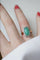 Bague 54 Bague Art Deco Chrysoprase Diamants 58 Facettes