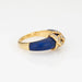 Bague 54 Bague Cartier Double C en diamants et lapis-lazuli des années 1970 58 Facettes G13565