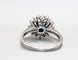 Bague 59 Bague marguerite or blanc, perle centrale, diamants 58 Facettes