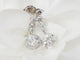 Boucles d'oreilles Dormeuses anciennes en or blanc et diamants 58 Facettes 32108 O