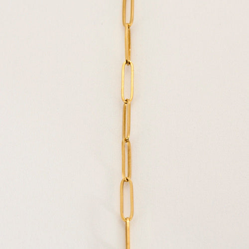 Collier Collier or jaune à maillons rectangulaires 58 Facettes MON08632