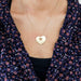 Pendentif PENDENTIF POIRAY "COEUR SECRET" OR JAUNE. 58 Facettes BO/240009