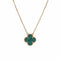 Collier Van Cleef & Arpels - Collier Vintage Alhambra Or Jaune Malachite 58 Facettes
