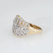 Bague 54 Bague plume en or jaune et diamants 58 Facettes G13649