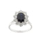 Bague Bague avec saphir et diamants 58 Facettes 29746