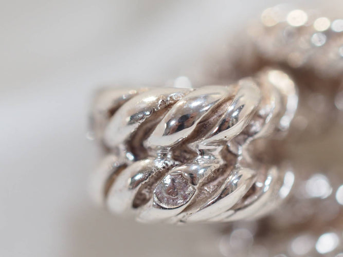 Bracelet Bracelet Hermès "Audierne" en argent 58 Facettes 33488