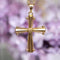 Collier Croix or rose ancienne 58 Facettes CVP198