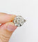 Bague 54 Bague marguerite or jaune, platine et diamants taille ancienne (circa 1920) 58 Facettes A05474