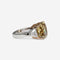 Bague Bague en diamant taille coussin de 11,64 carats, couleur marron foncé-jaune, SI1, GIA 58 Facettes 22297R