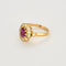 Bague 53 Bague marguerite or jaune, diamant et rubis 58 Facettes TAR1075