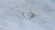 Bague Bague Art Déco Marguerite Ovale Diamants 58 Facettes