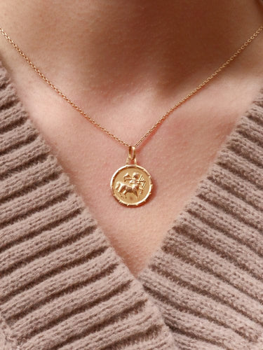 Pendentif Pendentif zodiaque sagittaire or jaune 58 Facettes J508