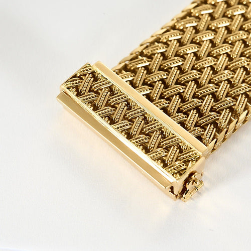 Bracelet Bracelet ceinture en or jaune tressé. 58 Facettes MON0828X2