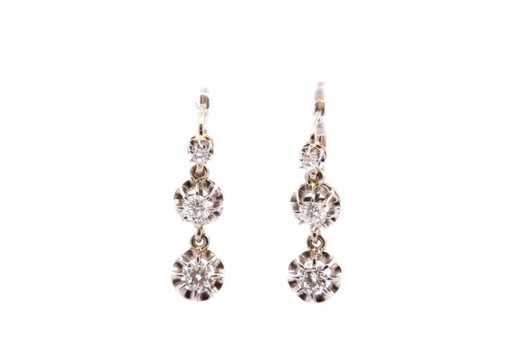 Boucles d'oreilles Boucles d'oreilles diamants en or 18k 58 Facettes 26798