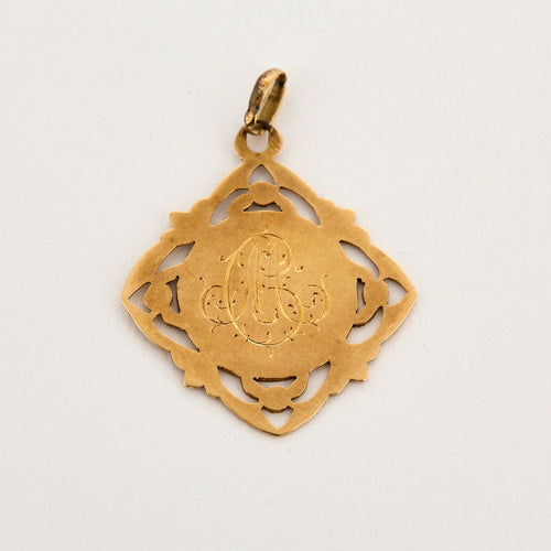 Pendentif Médaille vierge Marie or jaune 58 Facettes CHA01783