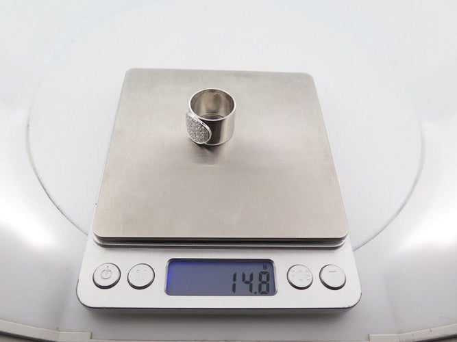 Bague 58 bague DINH VAN anthea en or blanc et diamants 58 Facettes 259240