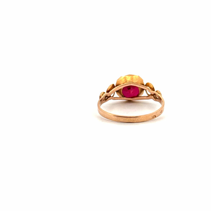 Bague 51 Solitaire Or Jaune Rubis 58 Facettes 29-GS35971