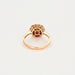 Bague 54 Bague Fleur Or Rose Diamants Rubis 58 Facettes GU142