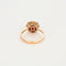 Bague 54 Bague Fleur Or Rose Diamants Rubis 58 Facettes GU142