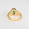 Bague Bague vintage en or jaune 18 carats avec émeraude de 1,50 ct, taille 7,25, pierre précieuse, bijouterie fine 58 Facettes G14114