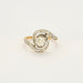 Bague 51 Bague tourbillon or jaune et gris, diamants 58 Facettes LJ6